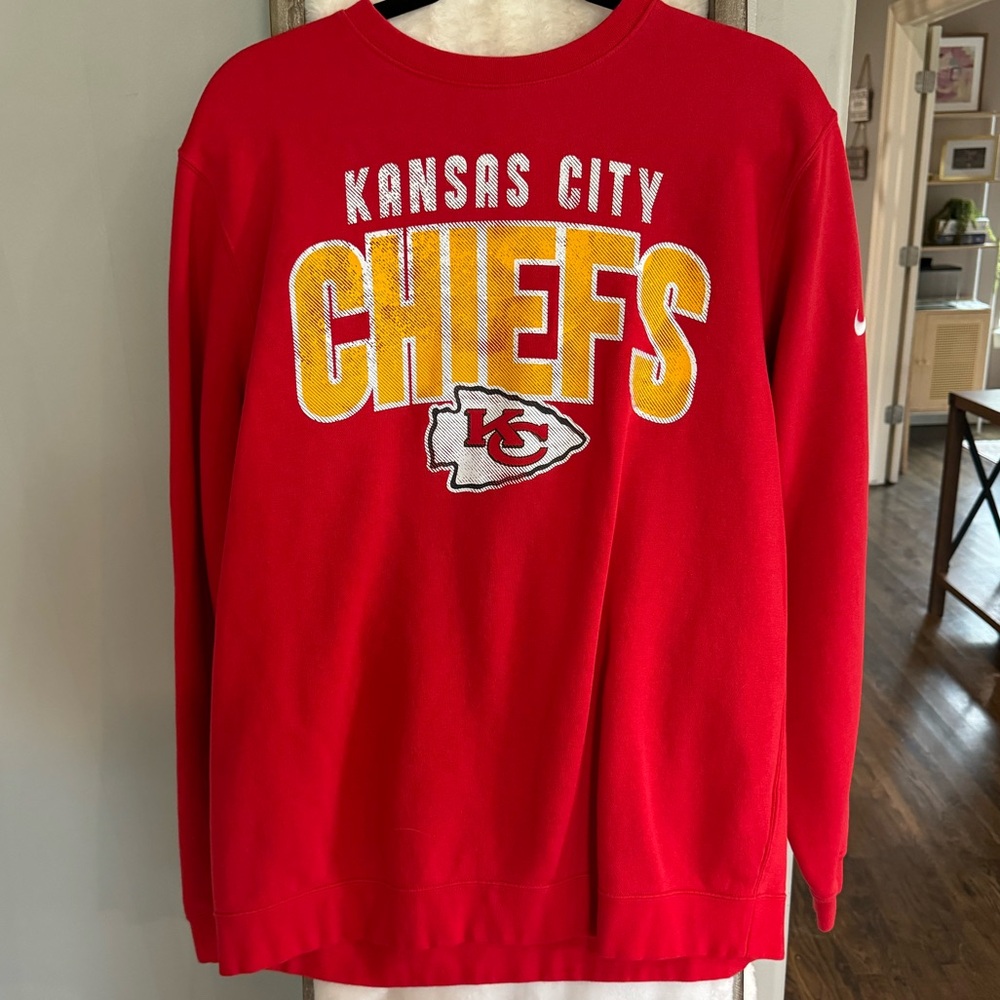 Nike KC chiefs crew neck sweatshirt